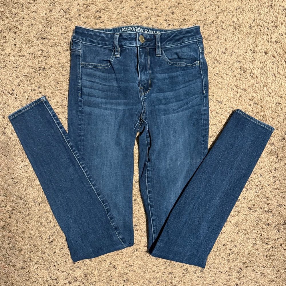 American Eagle Outfitters Dark Blue Skinny Jeans